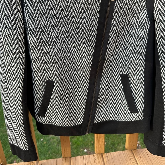 Ann Taylor Woven Moto Style Jacket - 16 Tall - Picture 3 of 12